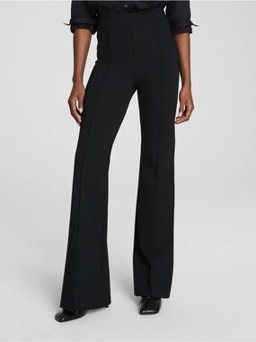 Spanx High-Waist Black Flared Dress Pants